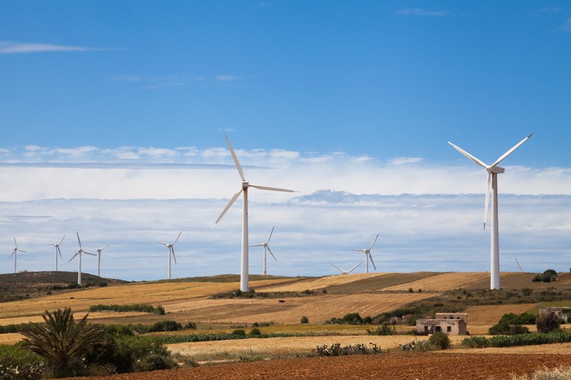 wind generator wind farm wind turbine and rural 4k