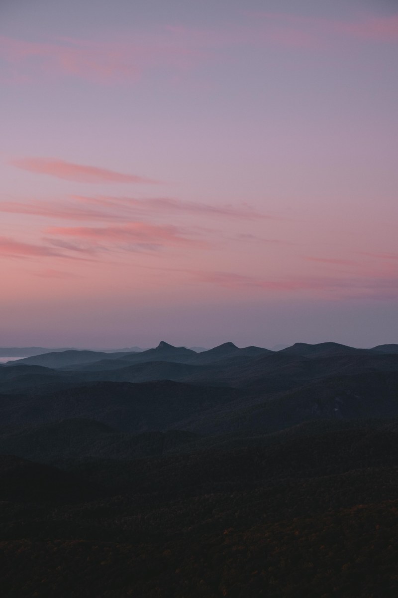 mountain pink sky and sunset hd, 4k