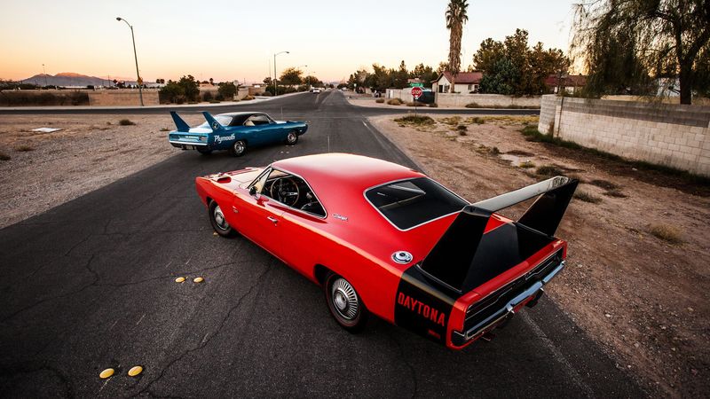dodge charger daytona, rear view, style, 4k