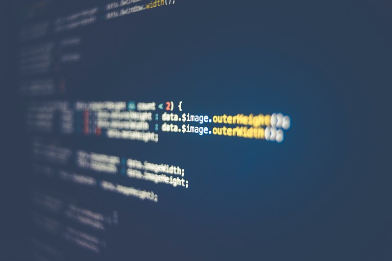 code on a computer, computer coding 4k