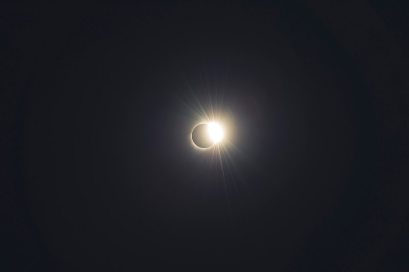 just past totality 4k