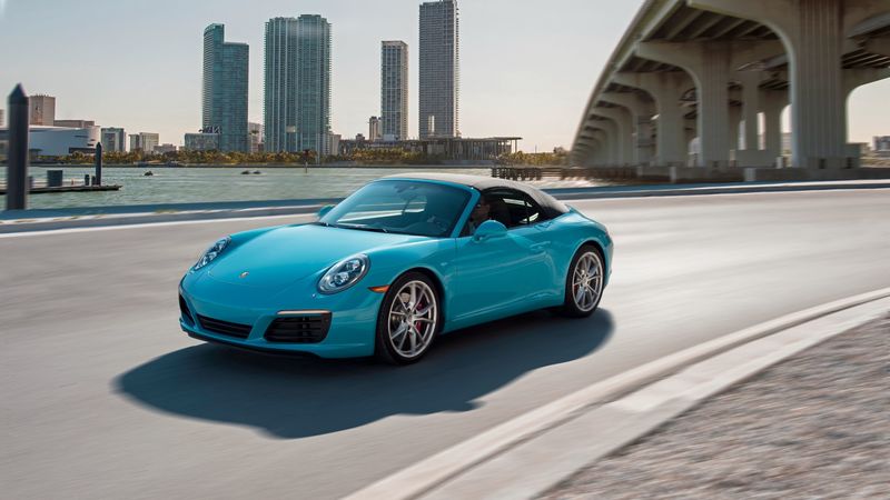 porsche, carrera s, side view, movement, 4k
