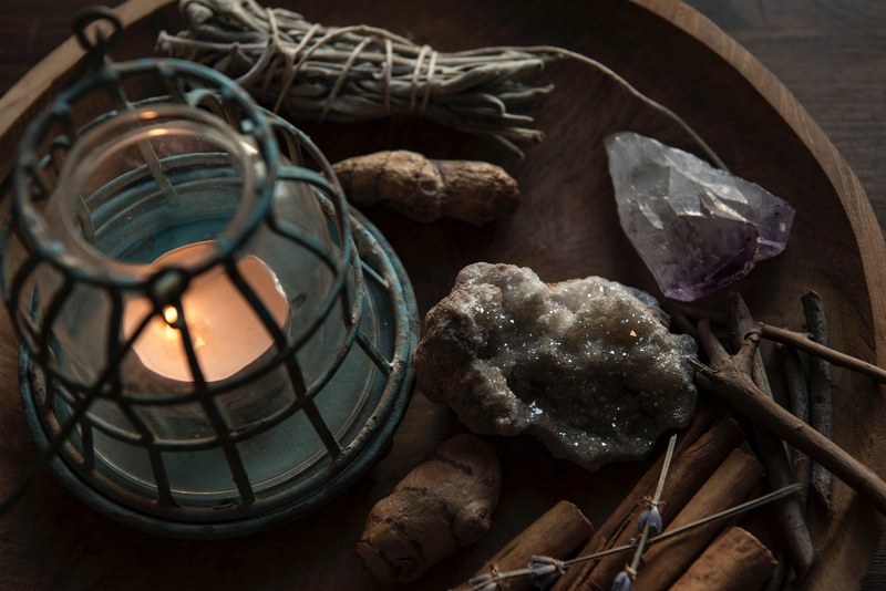 mood mystery lantern and candle 4k