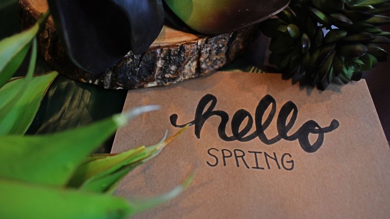 inscription, words, spring, 4k