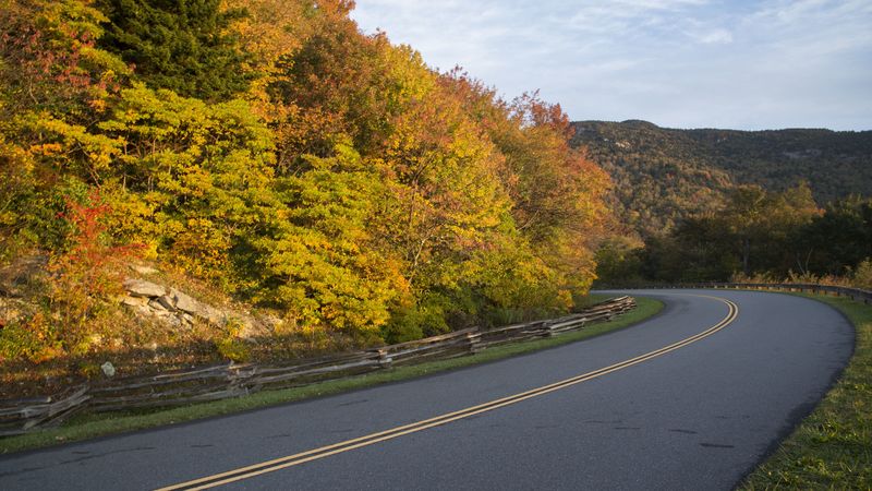 autumn, road, rotate, marking, 4k