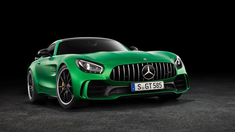 mercedes-benz, amg, gt3, c190, front view, 4k