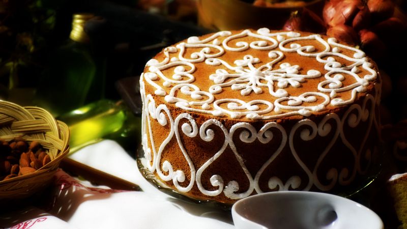 cake, pastry, cream, dessert, 4k