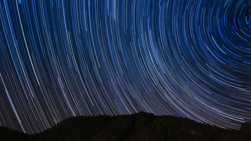 an astronomy timelapse shot in leutasch of a starry night sky, lost in space 4k