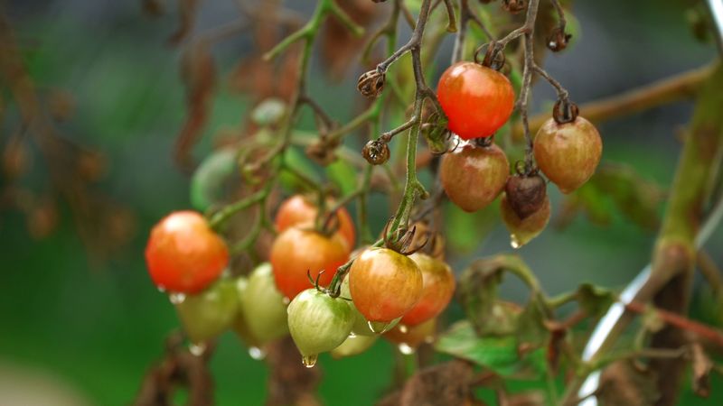 tomatoes, twigs, vegetables, drops, 4k