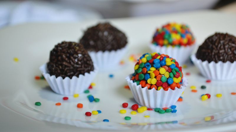 candy, sprinkling, chocolate, 4k