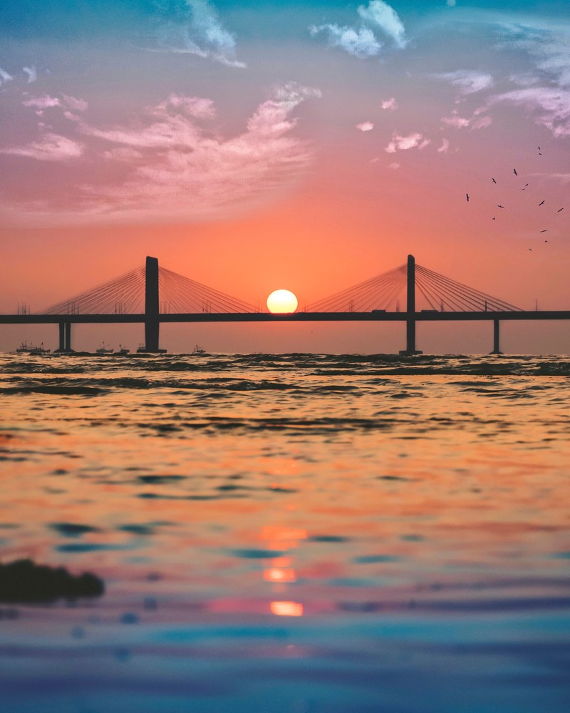 symmetry amongst the drama at dusk_ 4k