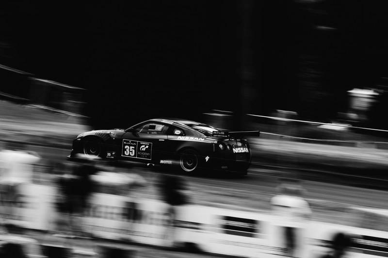 black and white shot of racing car on track in droitwich england united kingdom, monochrome racer droitwich 4k
