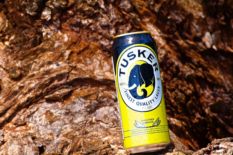 a can of tusker beer, _tusker beer tall can 4k