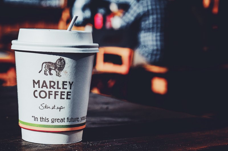 a cup of marley coffee, _marley coffee cup 4k