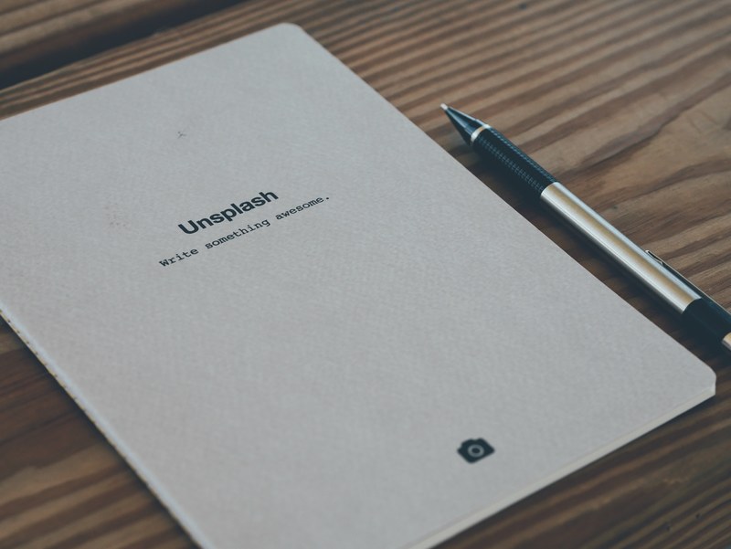 unsplash notebook pen and book 4k