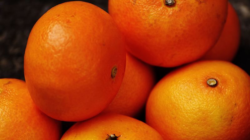 tangerines, fruit, citrus, 4k