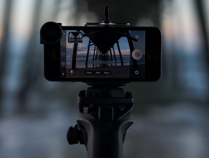 a smartphone on a tripod, _smartphone tripod 4k