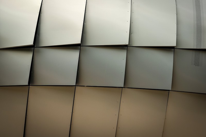 building detail architectural detail metal plate and metal 4k