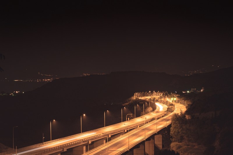 road light highway and travel 4k