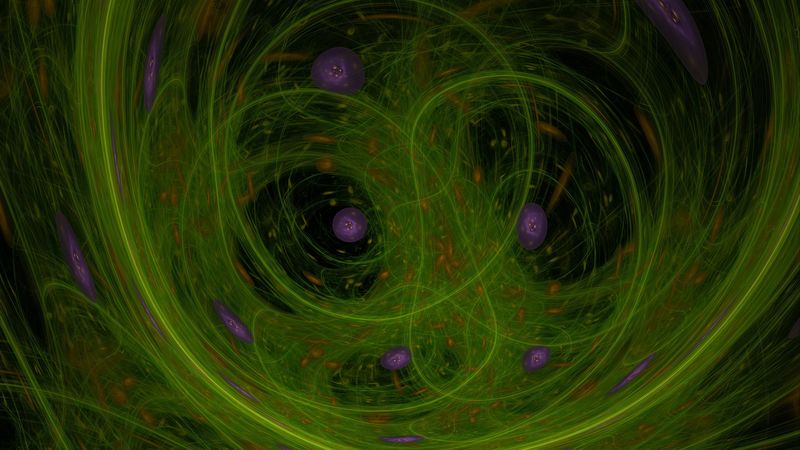 fractal, energy, line, weaving, plasma, 4k