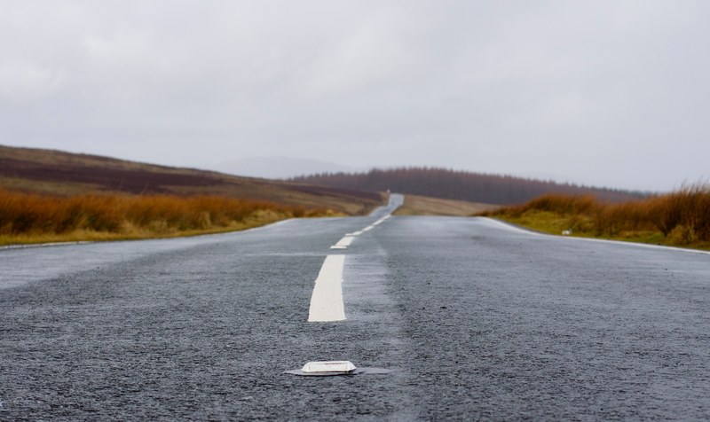 a highway down a countryside with a red wheat field, asphalt road rural and pavement 4k