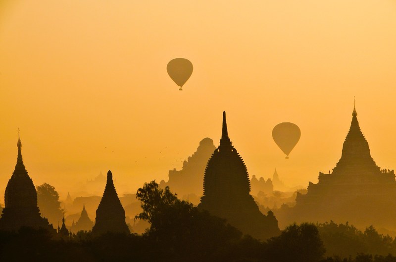 balloons over bagan 4k
