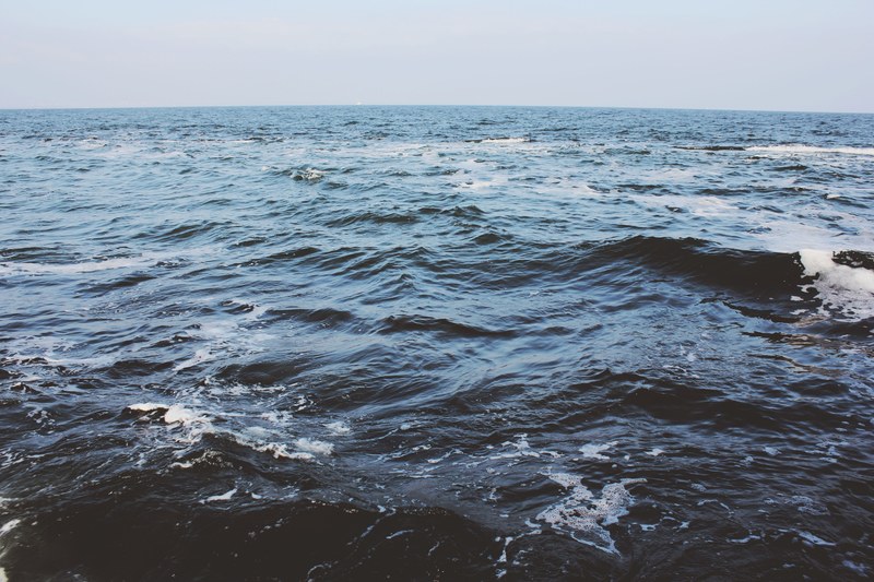 water ocean sea and wafe 4k