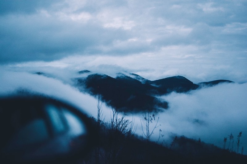 mountain cloud fog and mist 4k