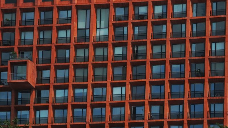 architecture, building, balcony, 4k