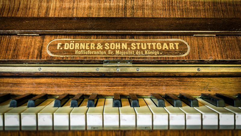piano, pianoforte, keys, 4k