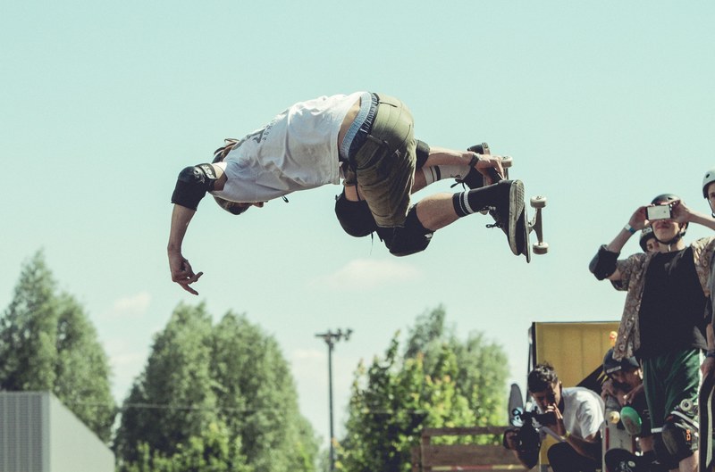 big air skateboard contest 4k