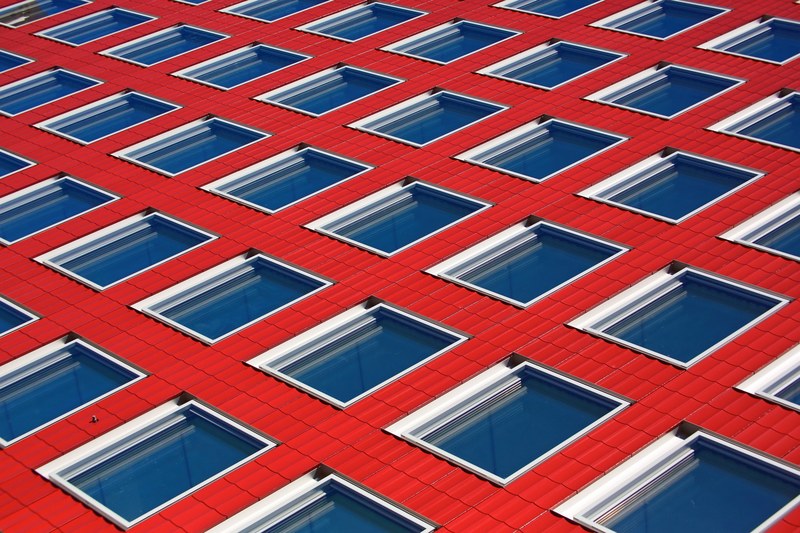 tiled facade 4k