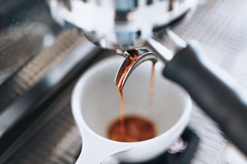 coffee machine espresso and cup 4k