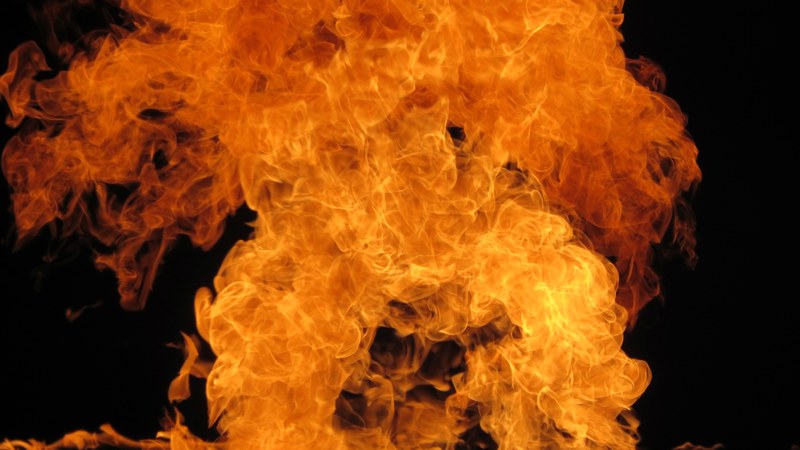 fire burning flame and burn 4k