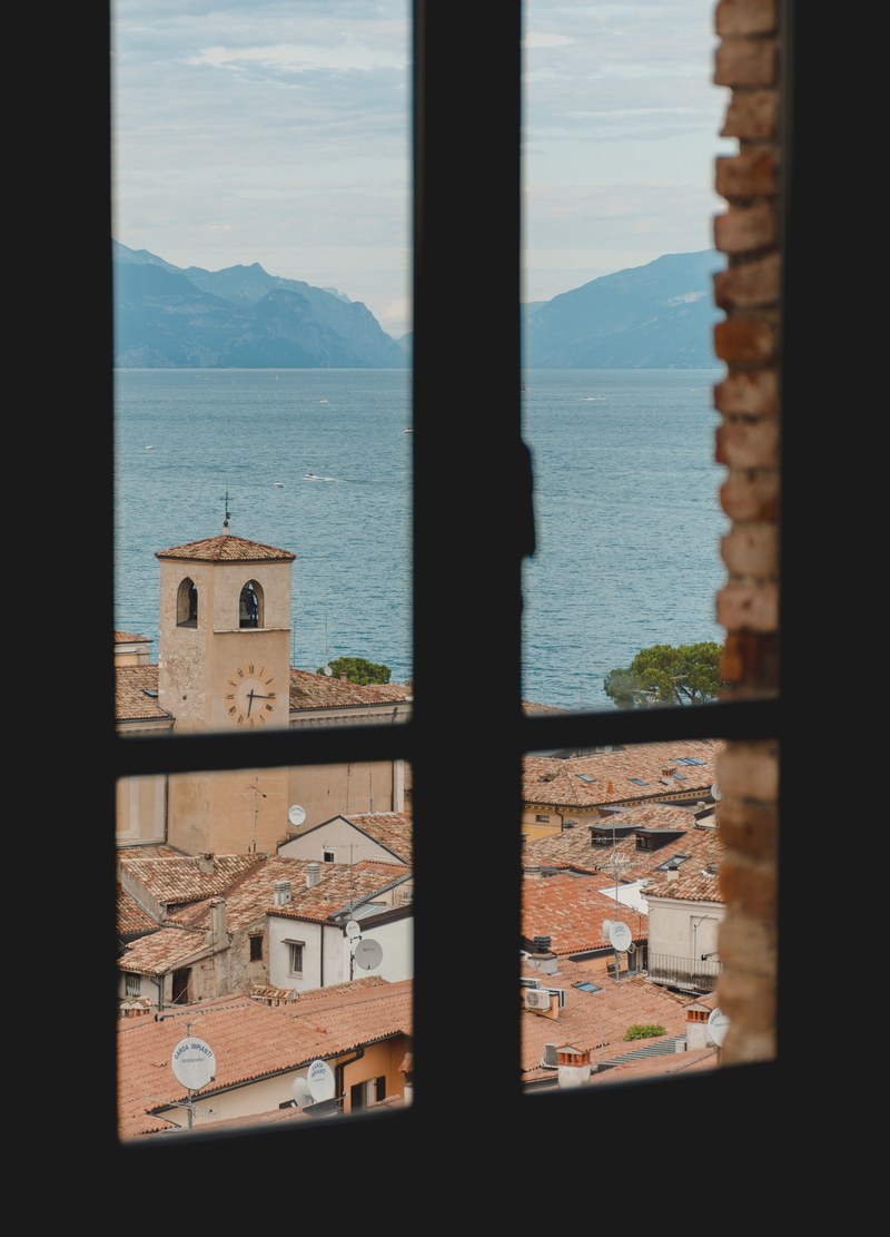 window village church and clock hd, 4k