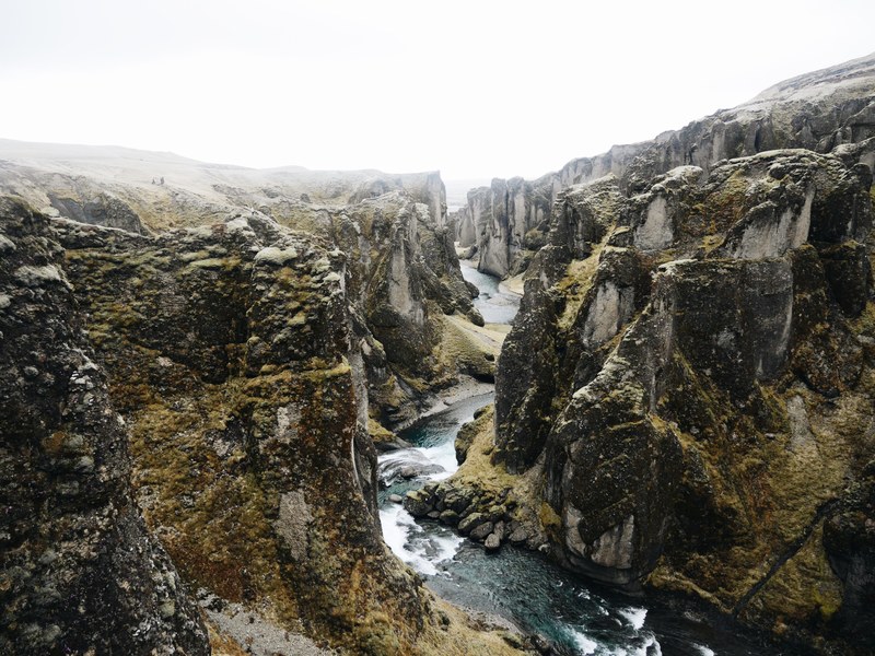 gorge river stream and ravine 4k