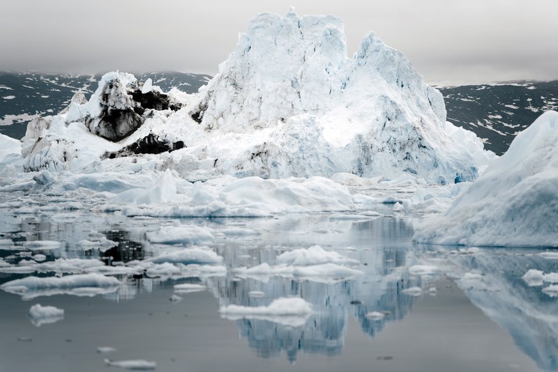 iceberg arctic glacier and landscape 4k