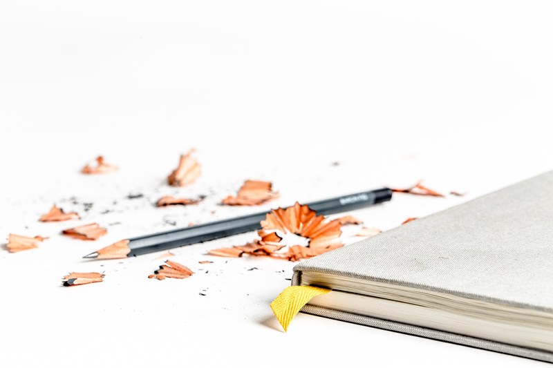 pencil shavings wood and grey 4k