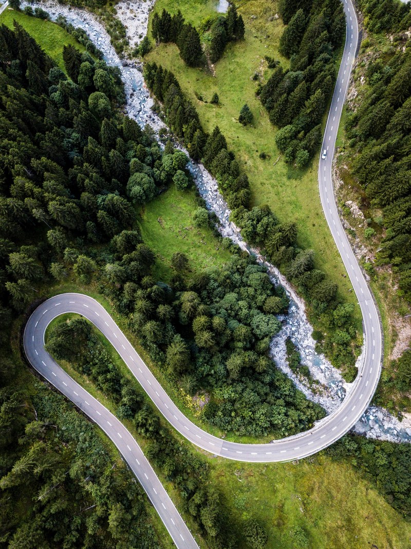 swiss road 4k