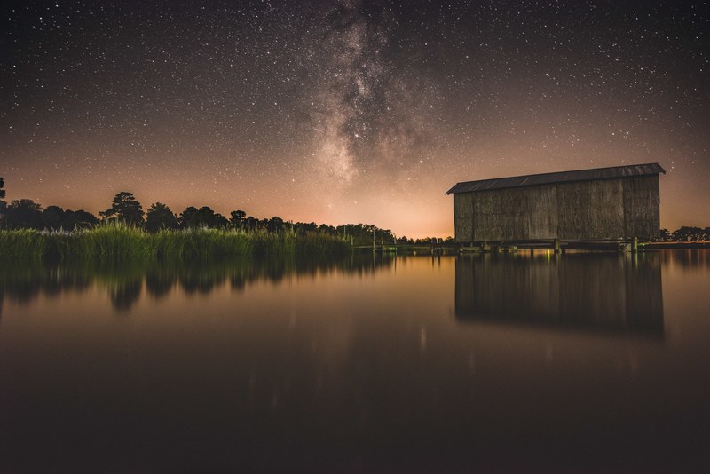 milky way marsh 4k