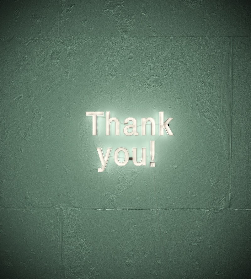 thank you neon sign light sign and text hd, 4k