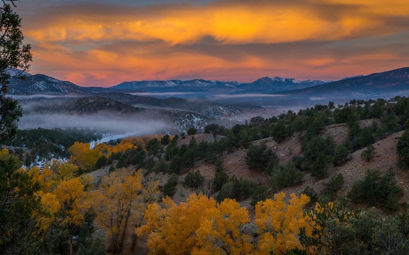 october sunrise 4k