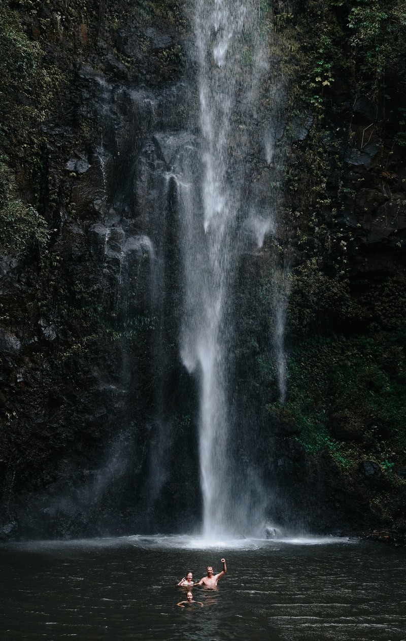 waterfall water rock and cliff hd, 4k