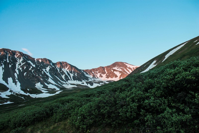 valley mountain range hill and snow 4k