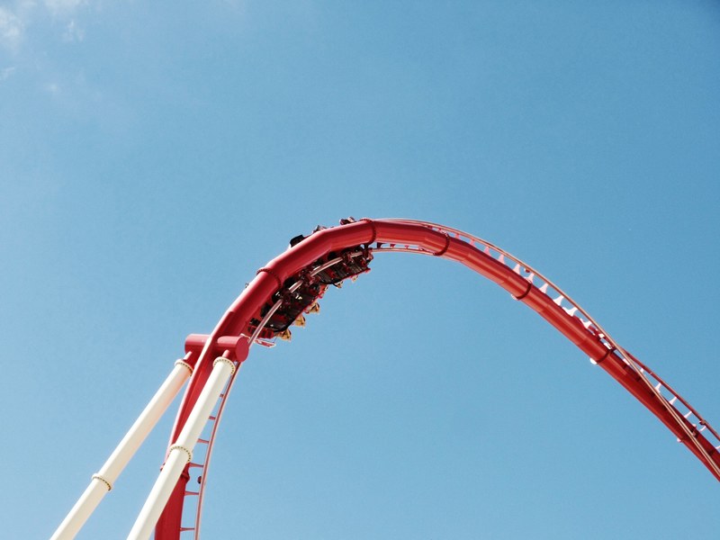 universal orlando roller coaster ride flipping upside down, universal orlando coaster ride 4k