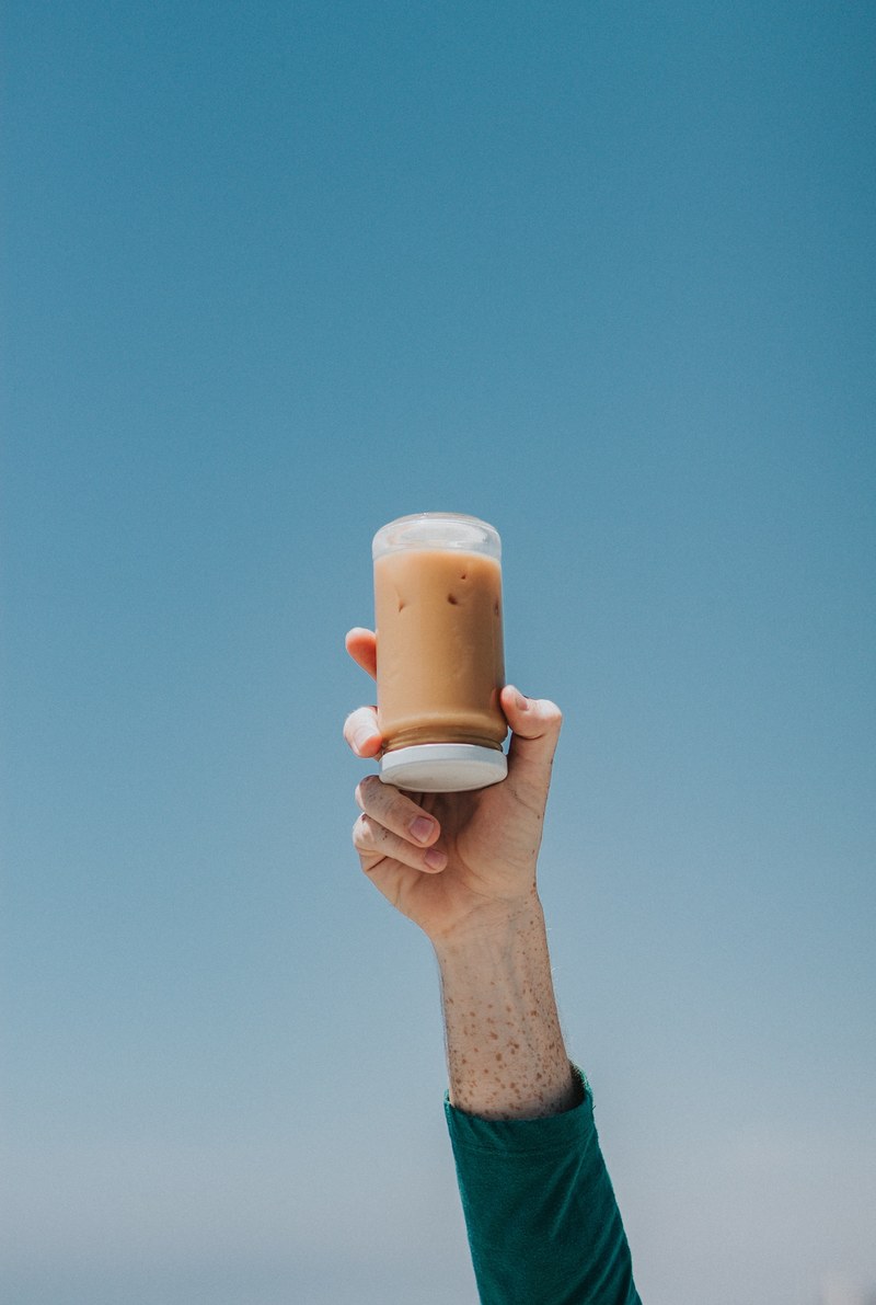 cold brew ice coffee jar and freckle hd, 4k