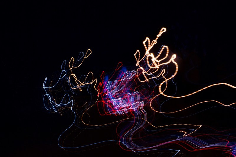 line night light painting and long exposure 4k
