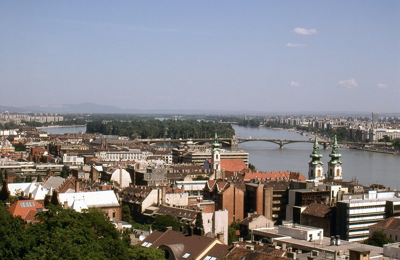 view from fishermens bastion budapest 4k