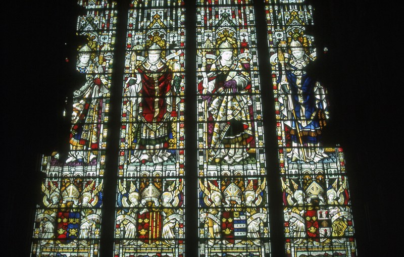 stained glass windows at ely cathedral 4k