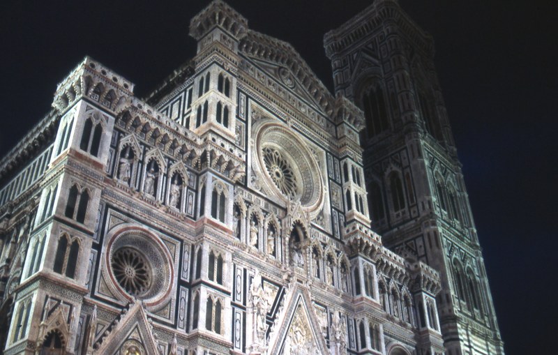 florence cathedral by night 4k